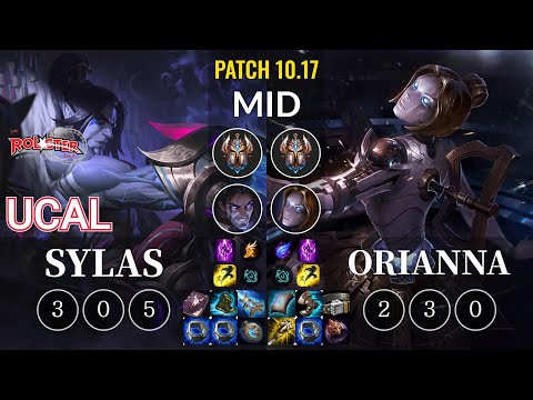 KT Ucal Sylas vs Orianna Mid - KR Patch 10.17