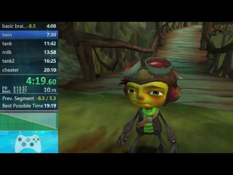 Psychonauts Any% with cheats done in 19:55