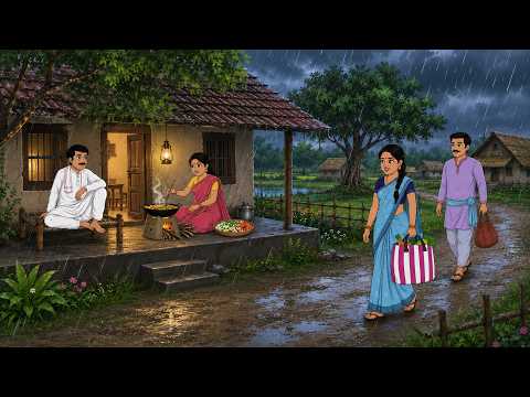बारिश में गरीब के घर मेहमान | Hindi kahani | Hindi cartoon | Moral stories | cartoon story