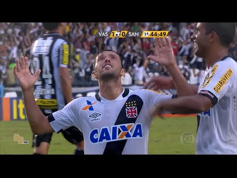 Gol Vasco 1 x 0 Santos - Brasileirão 2015