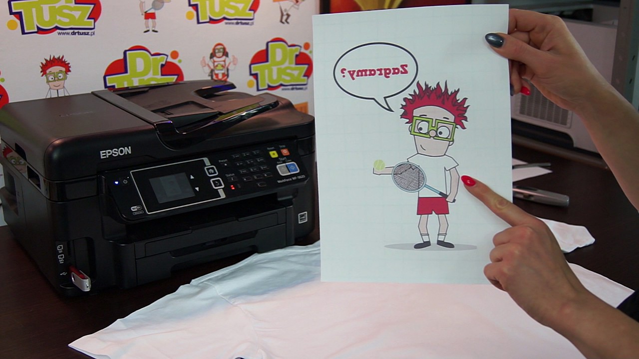 Jak zrobić nadruk na białej koszulce I DrTusz.pl