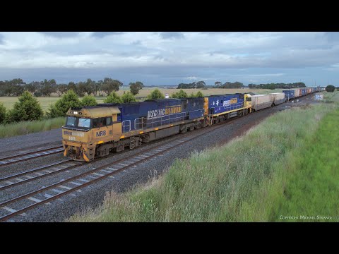 Pacific National 2MA5 Intermodal Container Freight Train (28/11/2022) - PoathTV Australian Railways