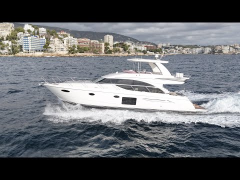 Princess 60 full throttle on Spanish waters + Full showcase