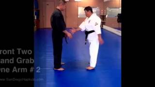 San Diego Hapkido Defense against Two Hand Grab on Wrist
