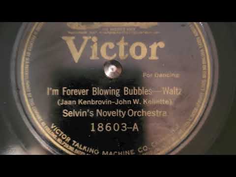 I'm Forever Blowing Bubbles - Selvin's Novelty Orchestra - 1919