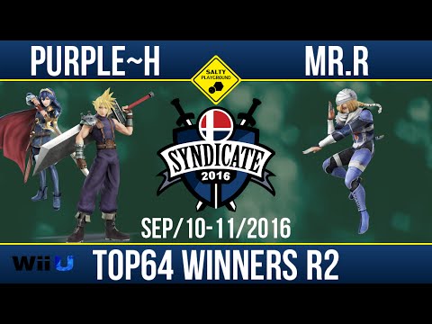 SYN2016 - SFTO | Purple~H (Cloud, Lucina) Vs Mr.R (Sheik) - Smash 4 Singles Top64 Winners R2