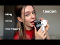 ASMR Tascam 🩶 Biting Licking Mouth Sounds