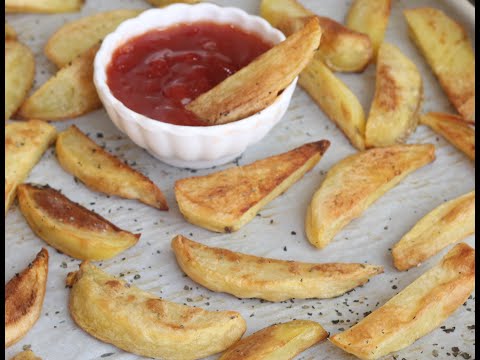 Baked Potato Wedges | best baked potato wedges recipe | crispy baked potato wedges - easy and tasty