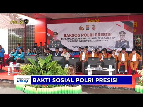 KAPOLDA KALTENG BAKTI SOSIAL POLRI PRESISI BERSAMA MAHASISWA