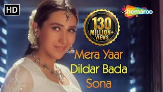 Mera Yaar Dildar Bada Sona | Jaanwar | Akshay Kumar | Karisma Kapoor | Sukhwinder Singh |Gold songs