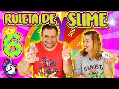 RULETA de SLIME 6 | Qué slime me tocará hacer ? | Slime Roulette con mi marido !