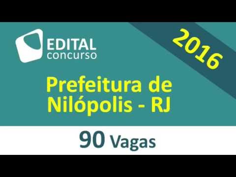 Edital Concurso Nilópolis RJ 2016 - Rio de Janeiro