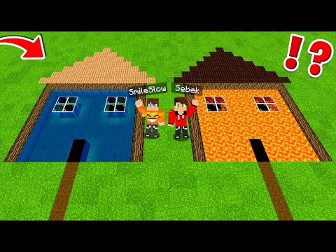 WYBUDOWALIŚMY NOWY PODZIEMNY DOM LAVA vs WODA w Minecraft!