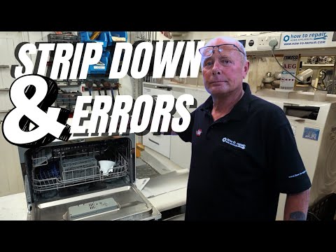 How to Dismantle a Mini Countertop Dishwasher for Faults & Spares? (Midea, Cookology, AEG, Zanussi)