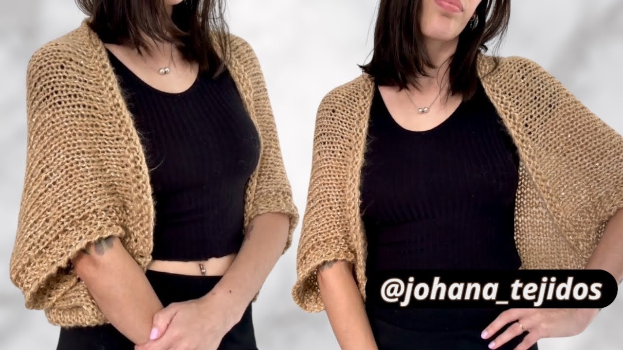 Paris Bolero. Knitting/knitting. Easy. One piece. Step-by-step tutorial.