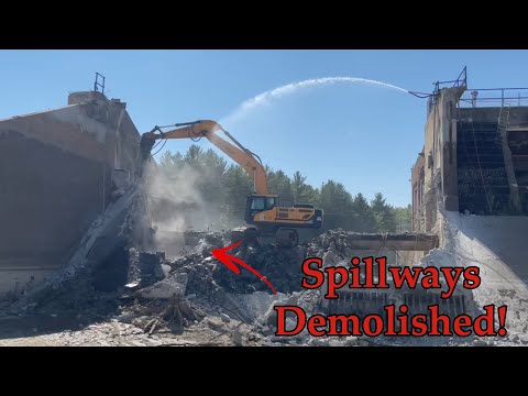 Edenville Dam Spillway Demolished