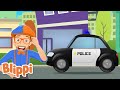 Blippi Police Car Song Educational Videos For Toddlers Cars For Children