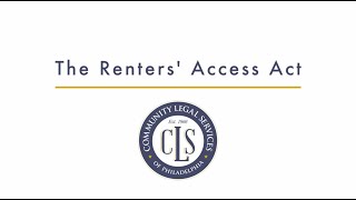 The Renters' Access Act