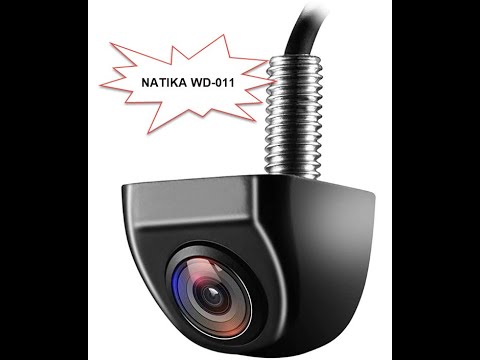 NATIKA Backup/Front View Camera,IP69K Waterproof Great Night Vision HD and Super Wide Angle Metal OEM Style Reverse Rear View Backup Camera for Cars Pickup Trucks SUVs RVs Vans (Black) - Watch Product Video