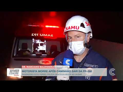 Grave acidente na PR 280 deixa um morto e um ferido entre Mariópolis e Pato Branco