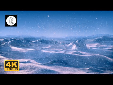 ❄ Arctic Ambience - Snowstorm, Blizzard Storm & Howling Arctic Winds | Sounds to Relax & Sleep 4K