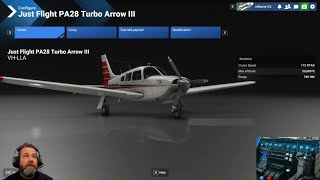 First look at the JustFlight Piper PA28 Turbo Arrow III For Flight Simulator 2024 #msfs2024