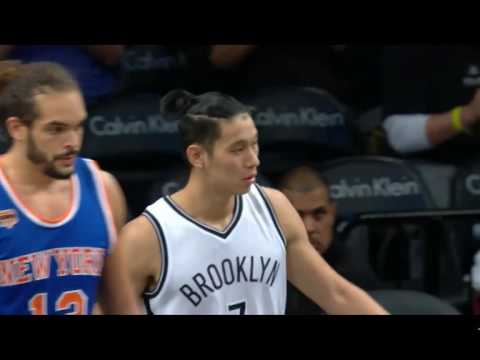 20161021 Nets vs Knicks Jeremy Lin and one