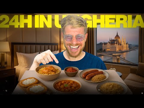 SURVIVE 24H IN THE MOST LUXURIOUS HOTEL IN HUNGARY - I TRY ALL THE STREET FOOD THERE IS!