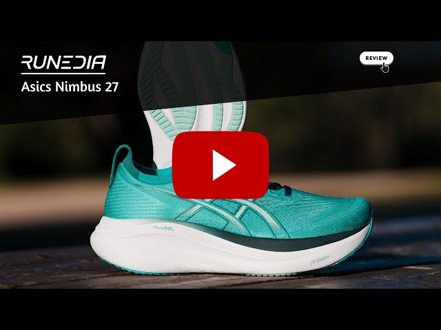 Vídeo relacionado con Asics Tenis de Correr Gel-Nimbus 27 para Hombre, Gris Sello/Gris Lago, 44.5 EU