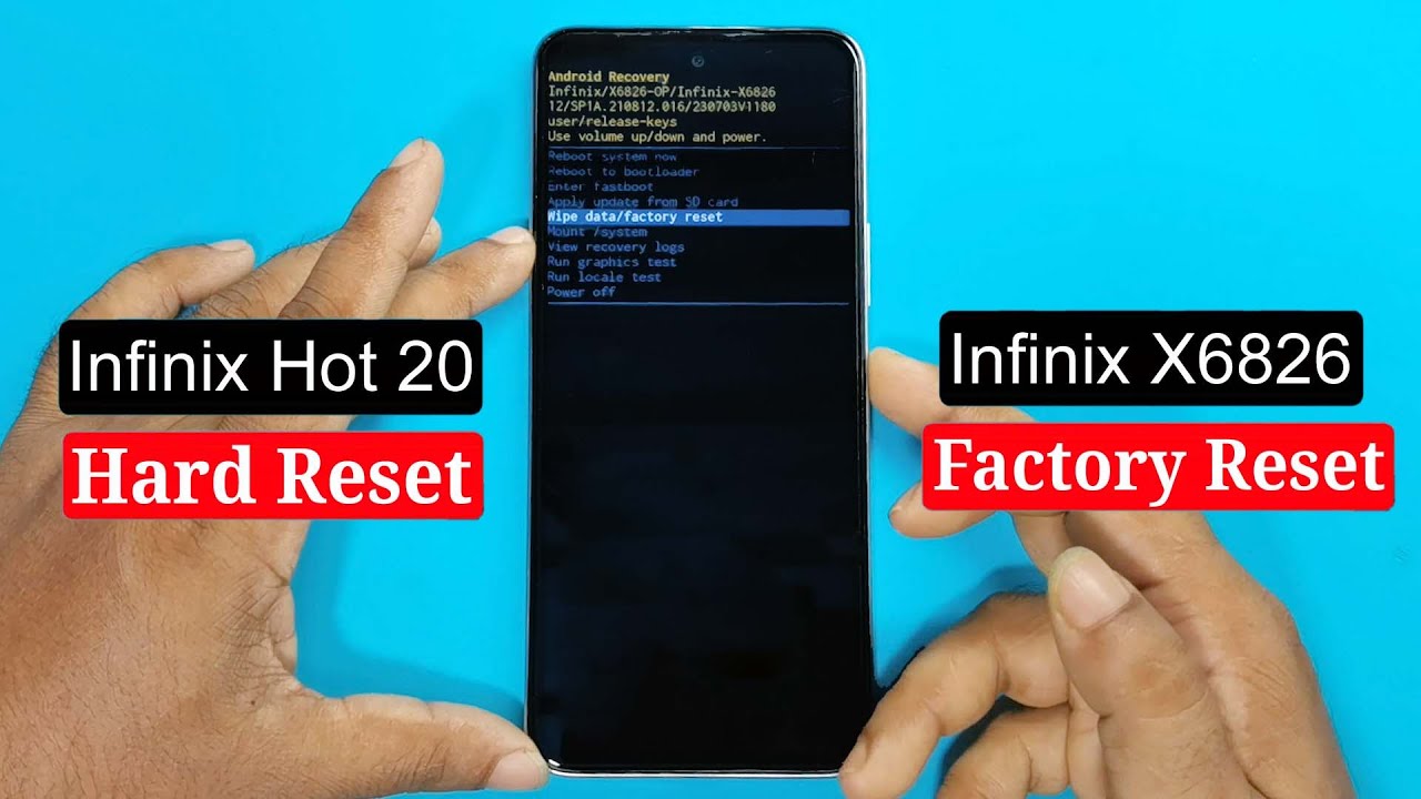 Infinix Hot 20 Hard Reset Infinix Hot 20 X6826 Pattren Unlock/Factory Reset Infinix X6826 Pin Unlock