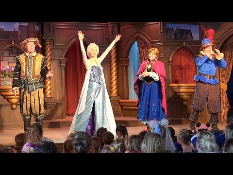 FULL FROZEN Stage Show in Fantasy Faire Royal Theater with Anna, Elsa Olaf, Disneyland 60th
