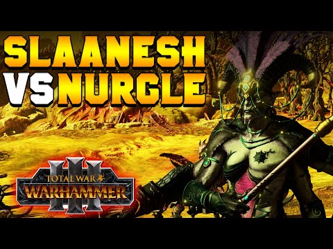 Slaanesh vs. Nurgle Battle Trailer + Roster Tease | Total War: Warhammer 3
