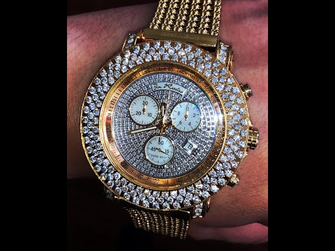 Men’s Joe Rodeo Super Junior Diamond Watch W/ Icetime Band 16.00 Carats JJU39