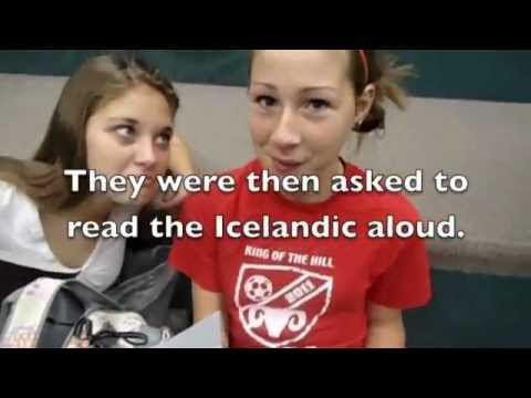 Speaking Icelandic
