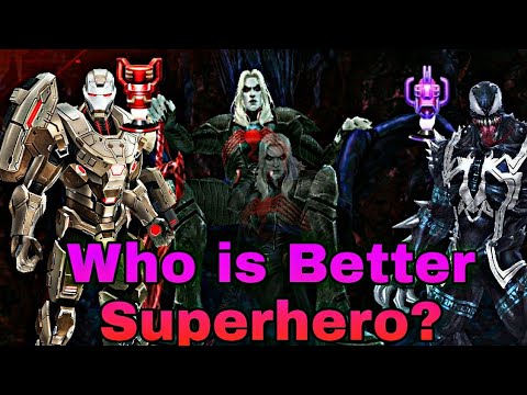 War Machine VS Venom WBL Knull Stage 9 Comparison | Who is Better F2p T3? - Marvel Future Fight