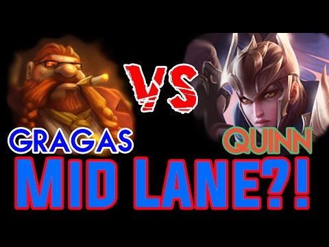 【Gragas Main】Gragas vs Quinn : Mid Lane - So much POPPING!