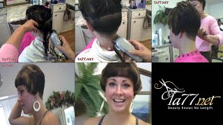 Ashley SX - Pt 1: Wedge Cut w/ Blunt Bangs (Free Video)