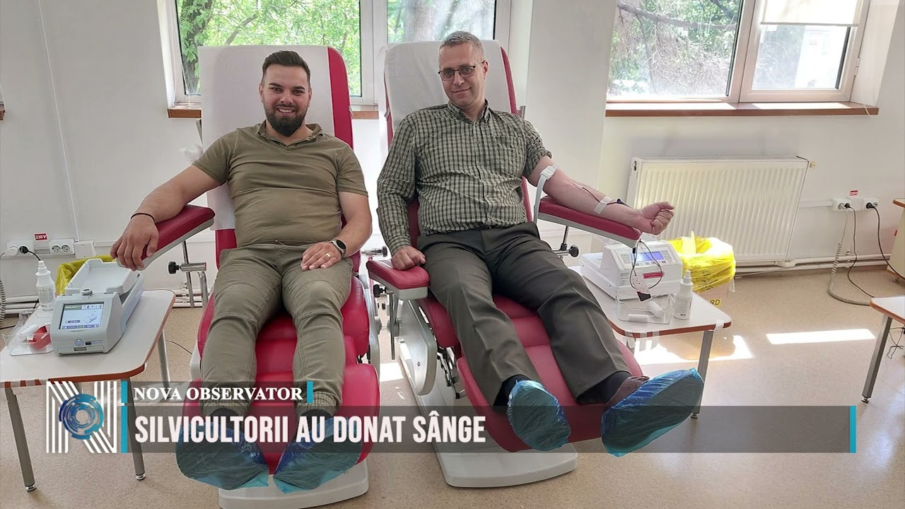 Silvicultorii au donat sânge