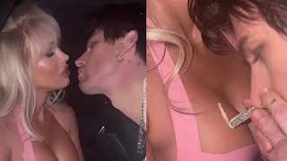 Megan Fox's fiancé Machine Kelly snorts 'cocaine' off her breast