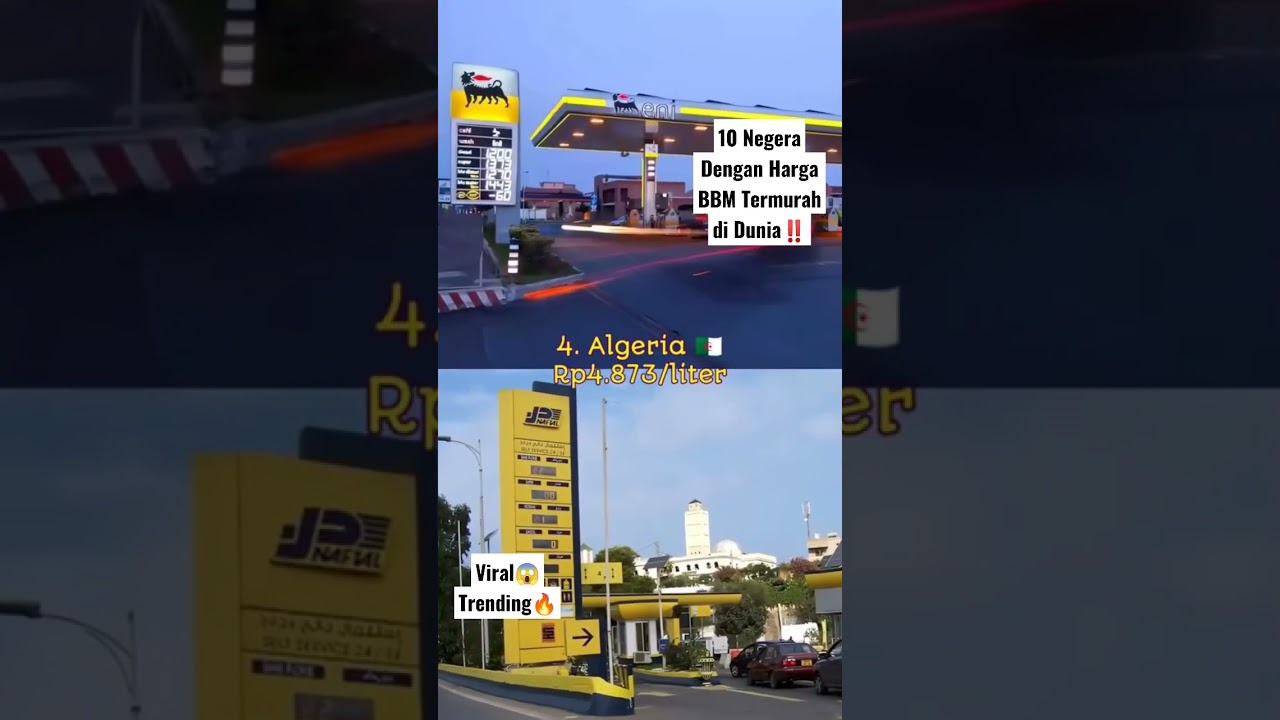 10 Negera Dengan Harga BBM Termurah Di Dunia‼️ Indonesia ke berapa ya?🤔 #shorts #bbm