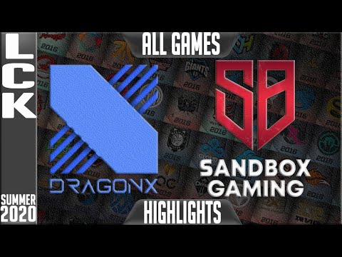 DRX vs SB Highlights | ALL GAMES LCK Summer 2020 W2D2 | DragonX vs Sandbox Gaming