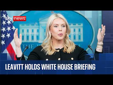 White House press secretary Karoline Leavitt holds news briefing | Watch in full