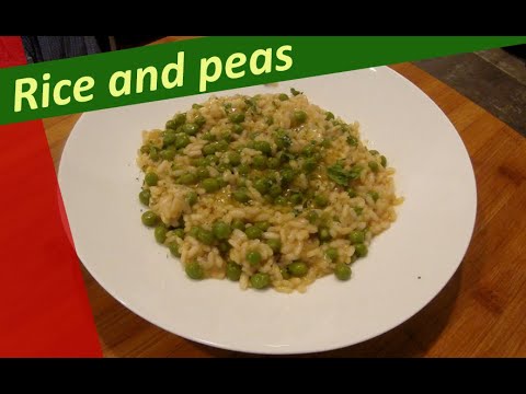 Rice and Peas - Risi e Bisi #ricerecipe #peas #rice