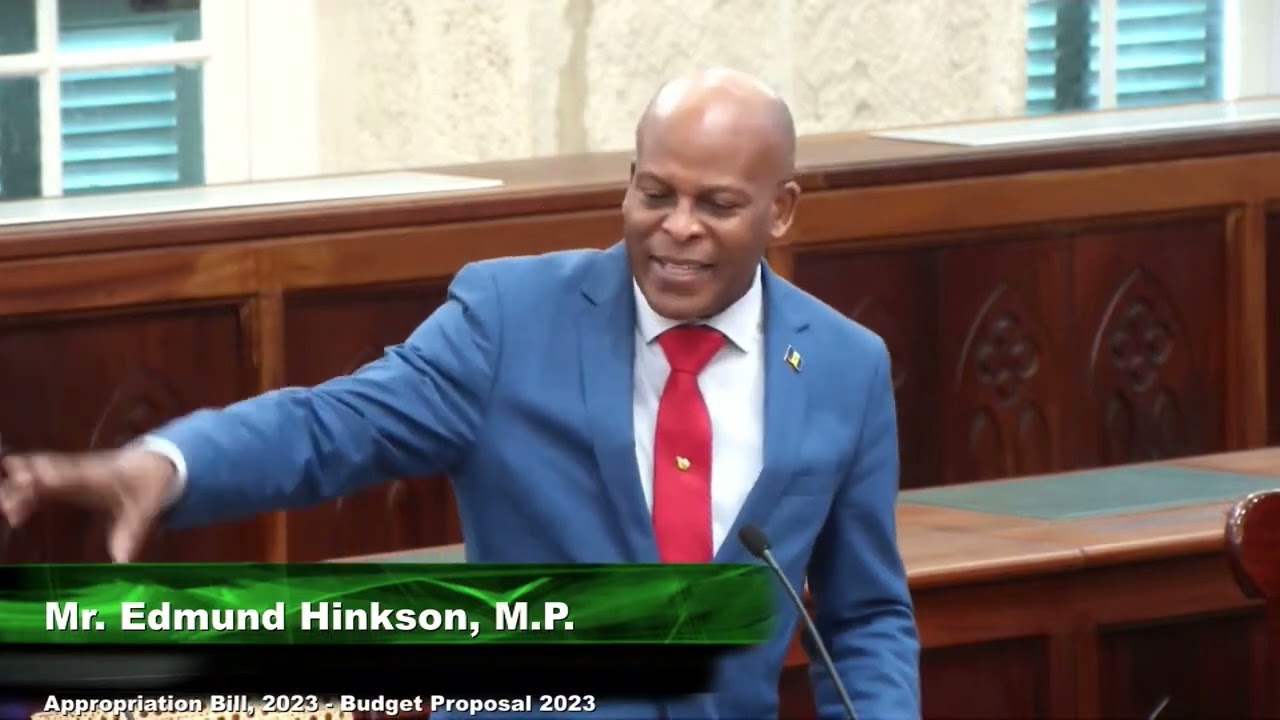 Hon. Edmund G Hinkson M.P.  - The Honourable House of Assembly - Appropriation Bill, 2022