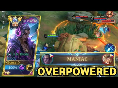 MANIAC | OVERPOWERED BRODY WITH THIS BUILD | MLBB