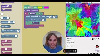 Making "Huegene" in Sandspiel Studio