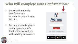 Data Confirmation Aeries HLPUSD
