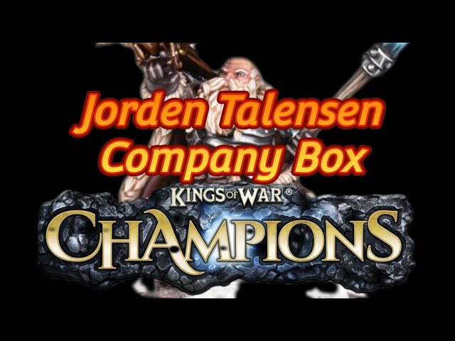 Vídeo relacionado con mantic Juegos, Kings of War Champions: Jorden Talensen Company Box