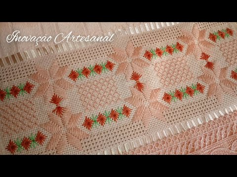 #157 Ponto reto, ilhós diamante e falso crivo