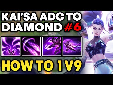 Lategame Overheal Kai'Sa is Insane - Kai'Sa Unranked to Diamond #6 | Kai'Sa ADC Gameplay Guide